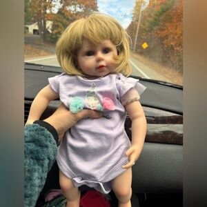 NPK Reborn Toddler Girl Dolls Soft Silicone Dolls Children Gift Reborn